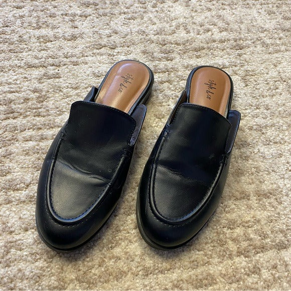 Style & Co Black Slip On Loafers Women's Size 7.5