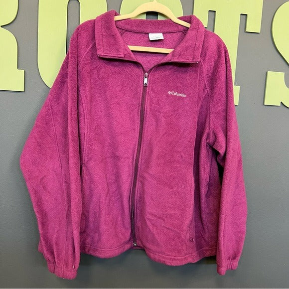 Columbia Fleece Magenta Jacket