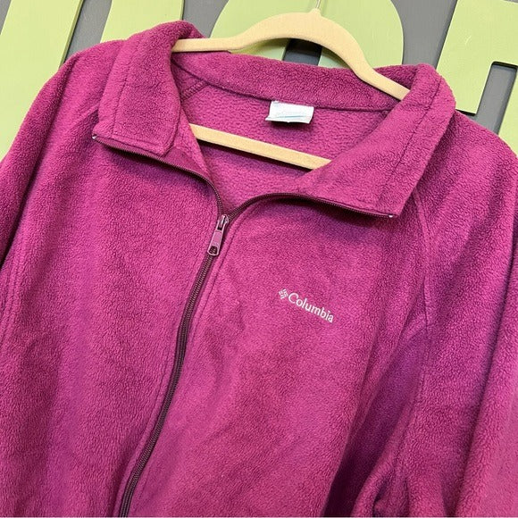 Columbia Fleece Magenta Jacket