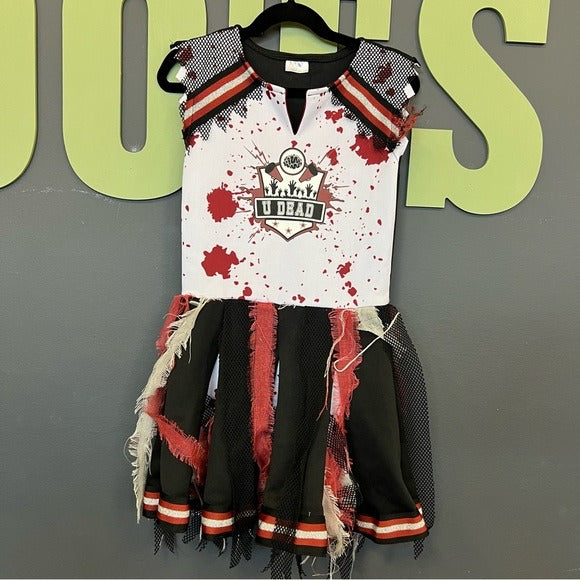 Spirit Halloween U Dead Zombie Cheerleader Costume Size Youth Medium