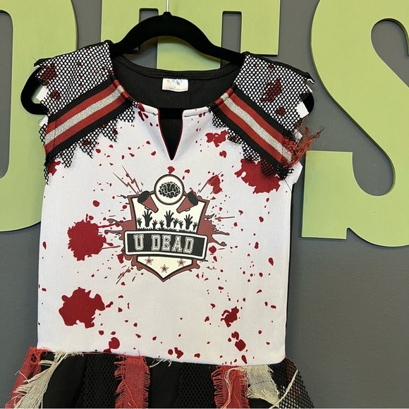 Spirit Halloween U Dead Zombie Cheerleader Costume Size Youth Medium