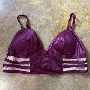 Victoria’s Secret Satin Plum Padded Bra Size Medium