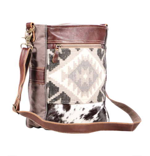 Trailblazer Aztec + Cowhide Shoulder Bag