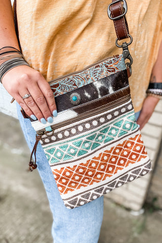 Turquoise Stone Crossbody Bag