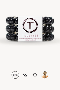 Large Teleties - Jet Black