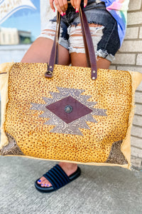 Sunflower Leather Weekender Bag
