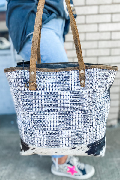 Neutral Patchwork Tote Bag