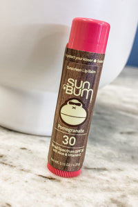 Sun Bum Original SPF 30 Sunscreen Lip Balm - Pomegranate