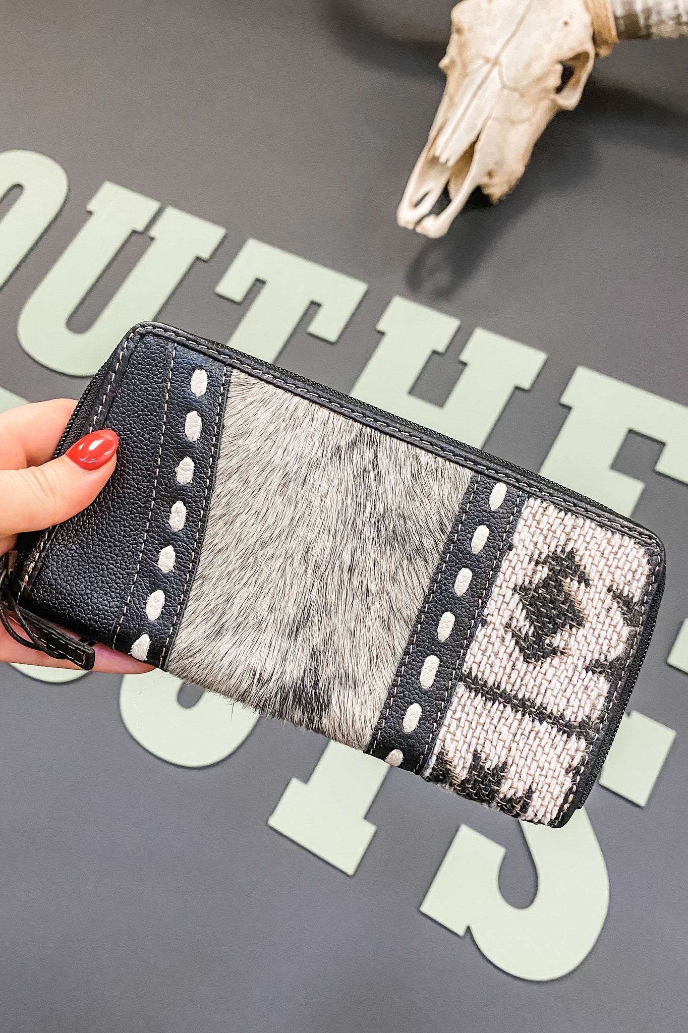 The Wednesday Black Cowhide Wallet