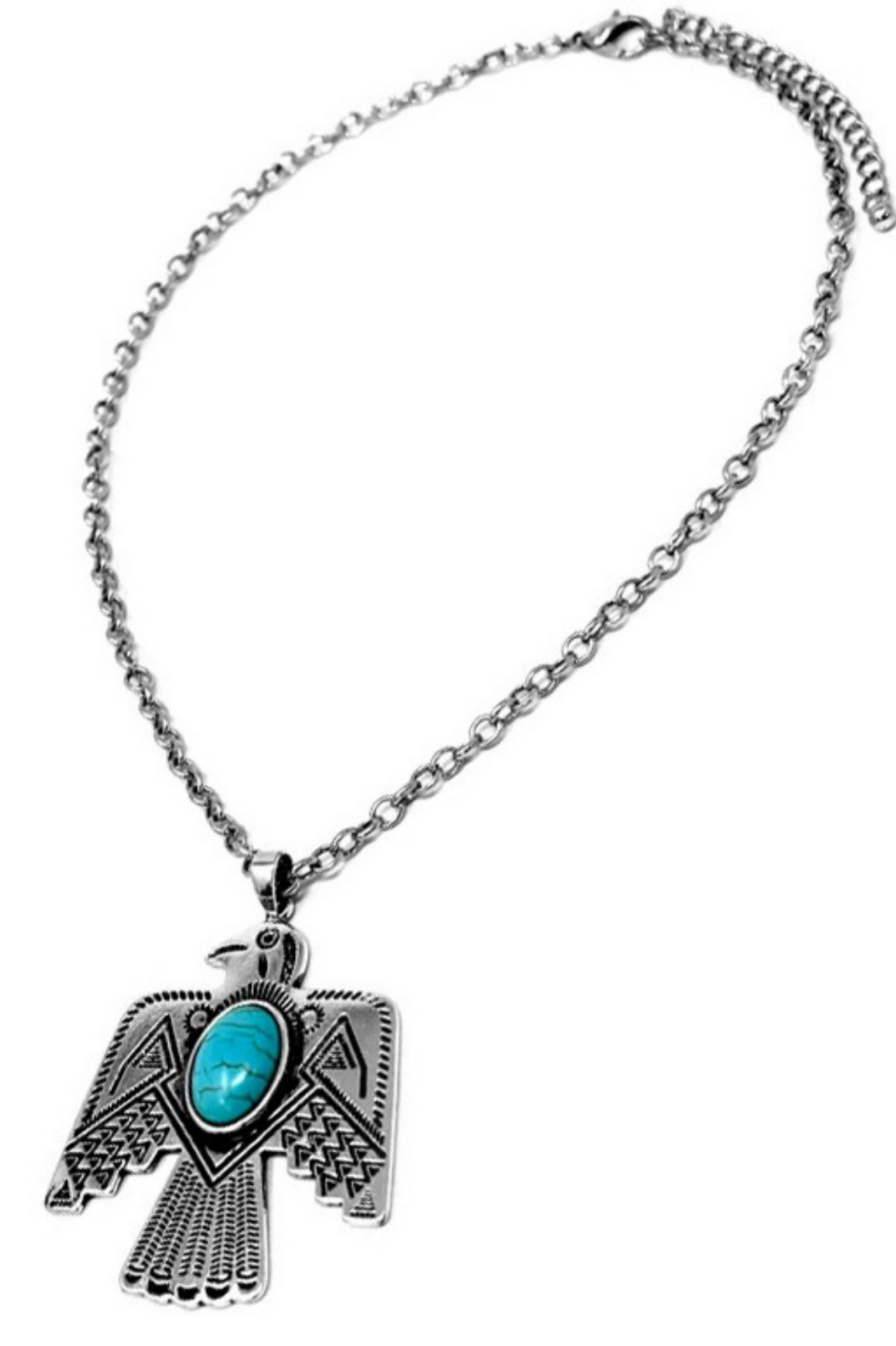 Silver Thunderbird Necklace