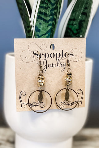 Scooples Metallic Hoop Earrings