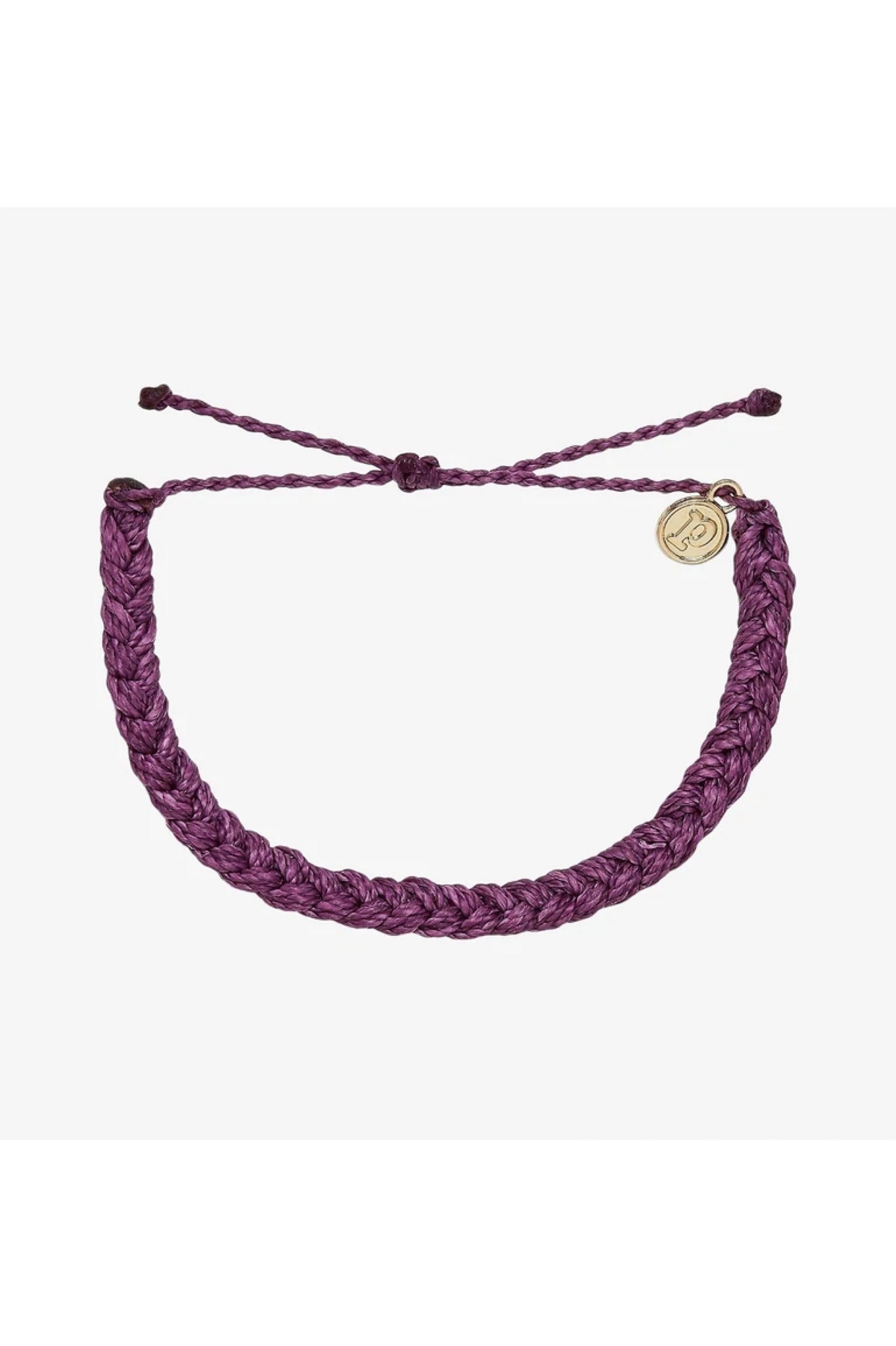 Pura Vida Braided Bracelet - Dark Lilac