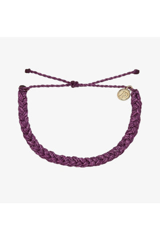 Pura Vida Braided Bracelet - Dark Lilac