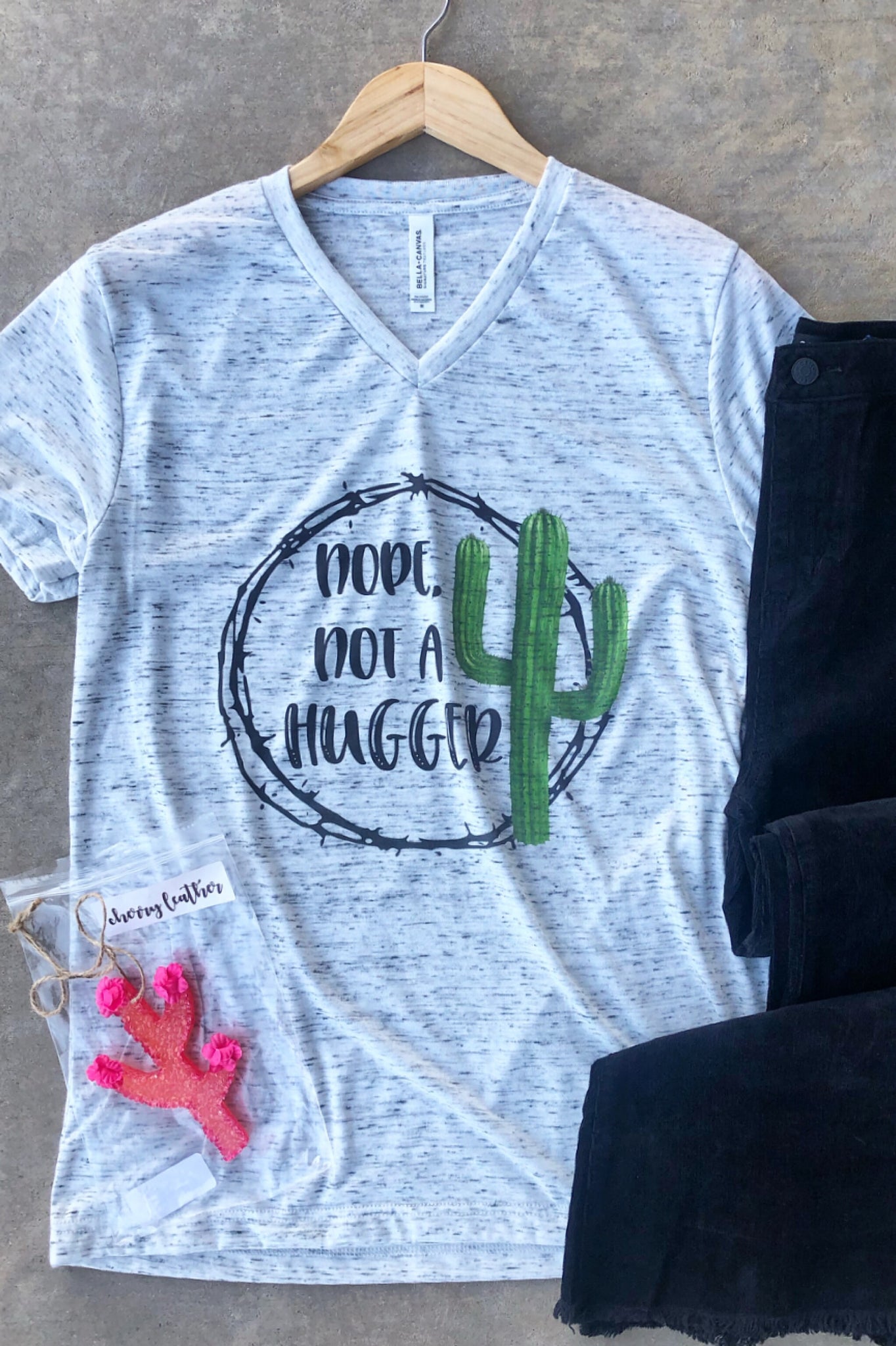 Not a Hugger Cactus Graphic Tee