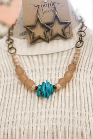Scooples Blushing Turquoise Necklace