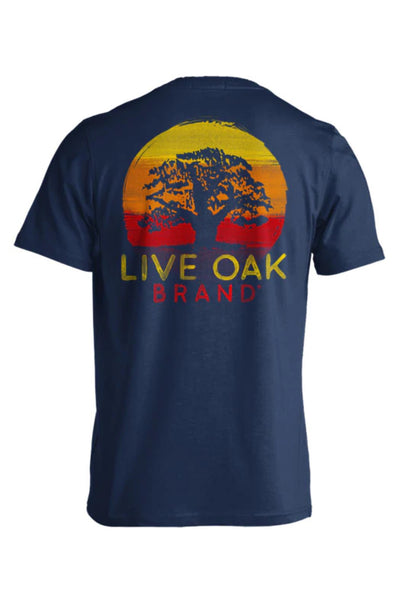 Live Oak Sunset Logo Tee