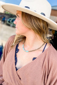 The Jessie Beaded Necklace - Turquoise