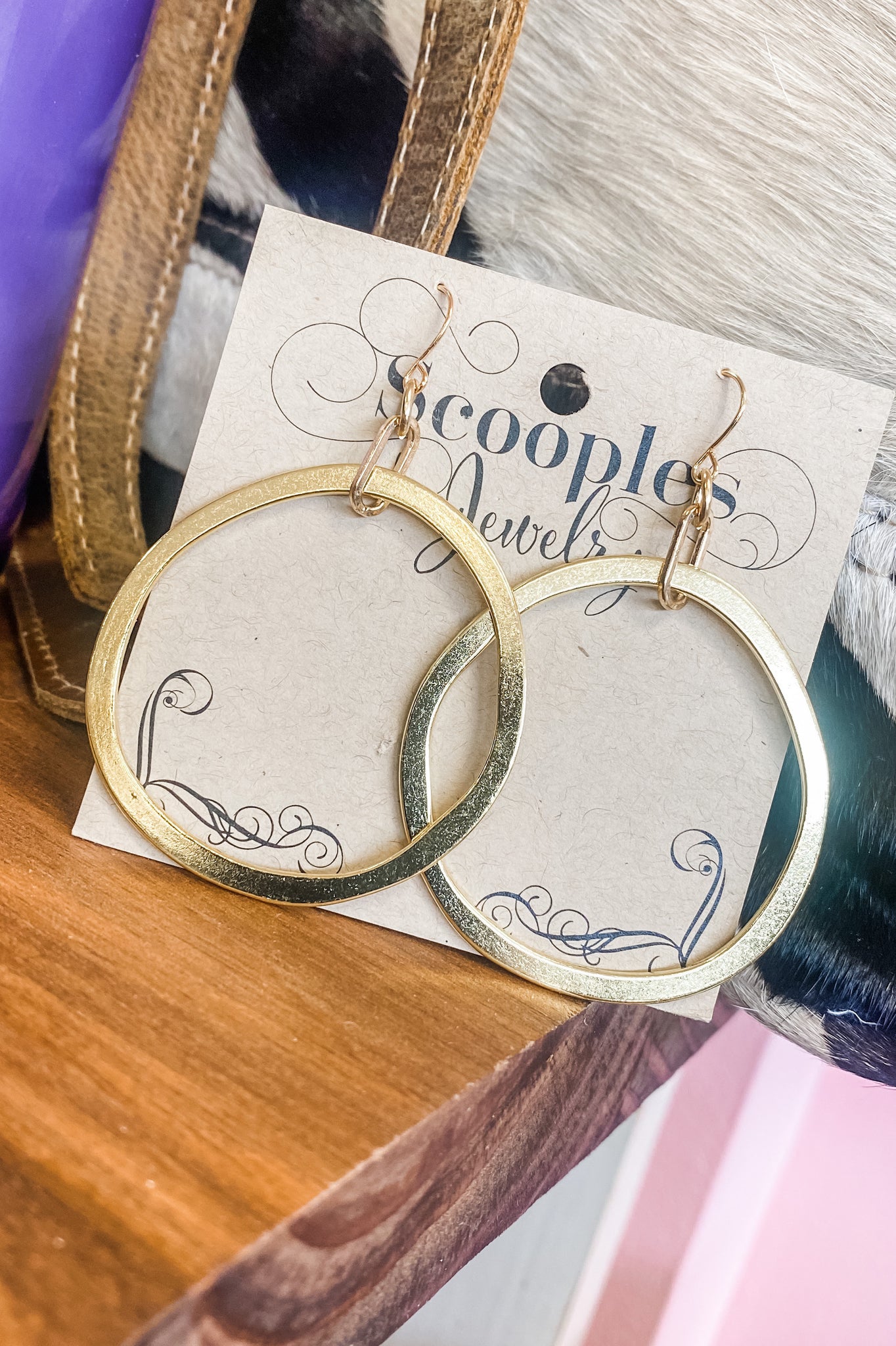 Scooples Rings & Hoops Gold Earrings