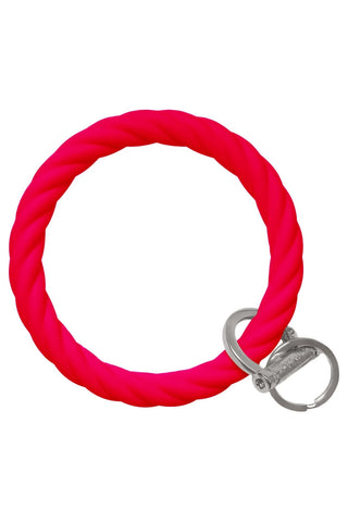 Twist Collection Bangle & Babe Bracelet Key Ring - Red