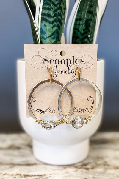 Scooples Jewel Wrapped Hoopla Earrings