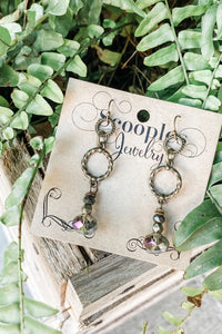 Scooples Crystal Olive Earrings