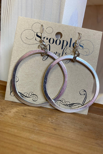 Scooples Rings & Hoops Silver Earrings