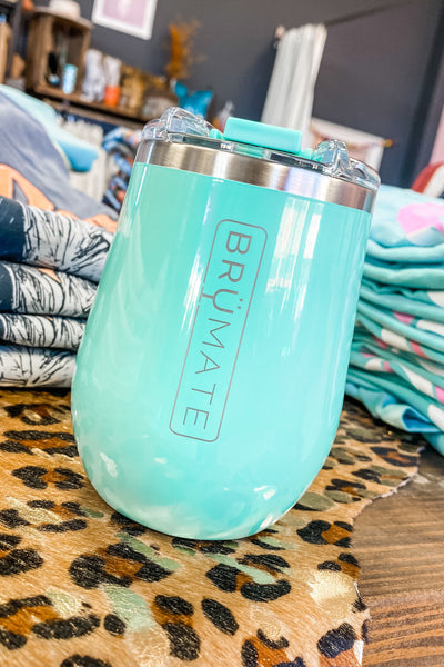 BruMate Uncork'd XL 14 oz. Wine Tumbler-Seafoam