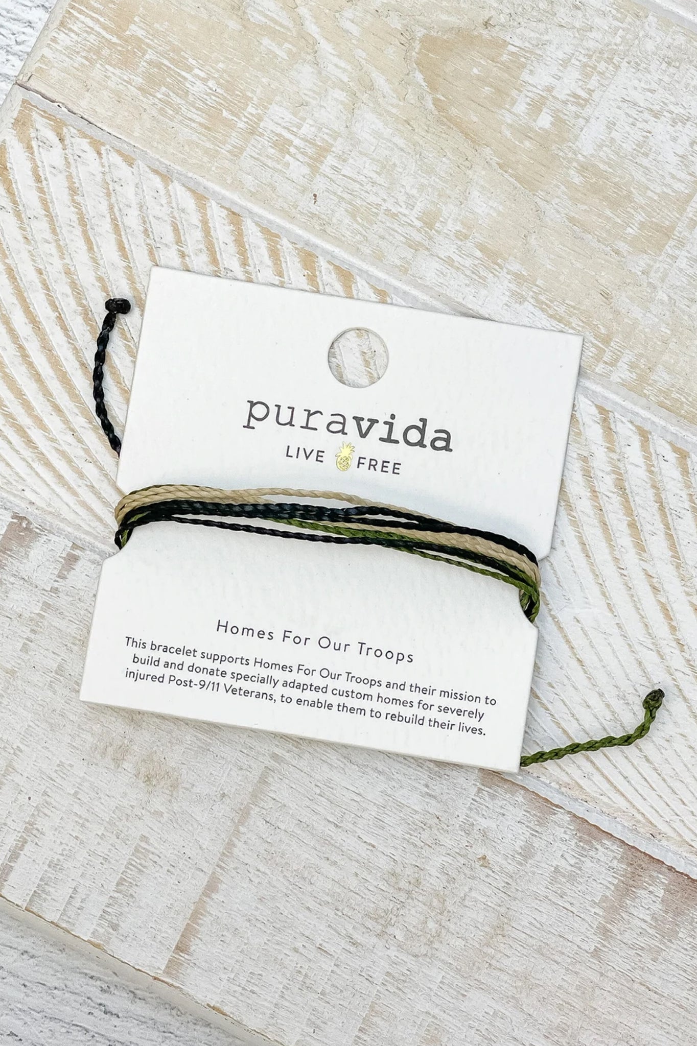 Pura Vida Charity Bracelet - Homes For Our Troops