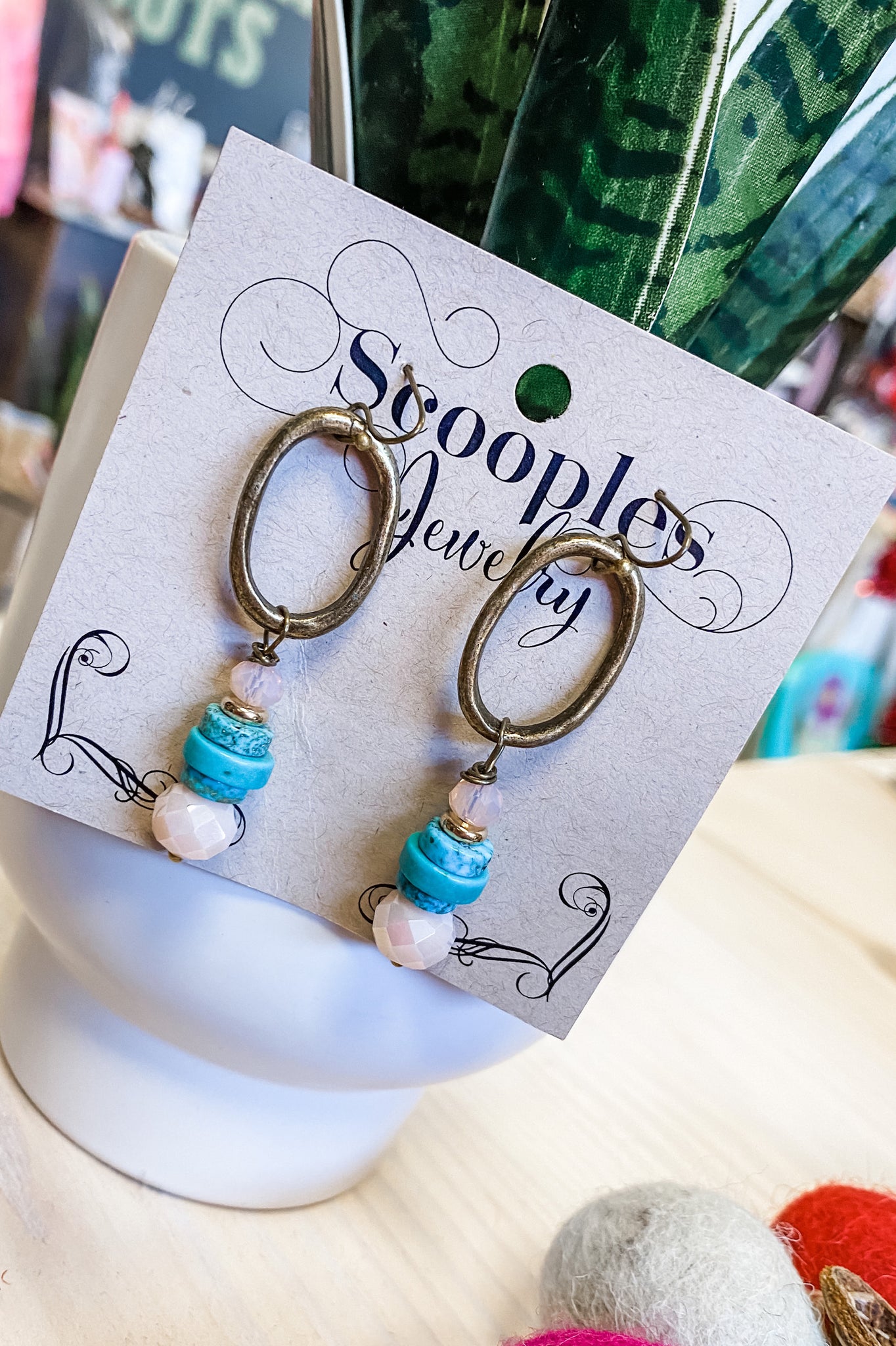Scooples Blushing Turquoise Earrings