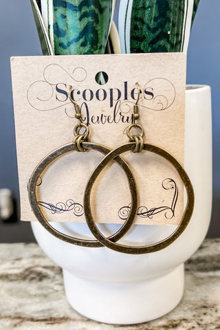 Scooples Rings & Hoops Bronze Earrings
