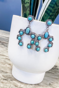 Turquoise Squash Blossom Earrings