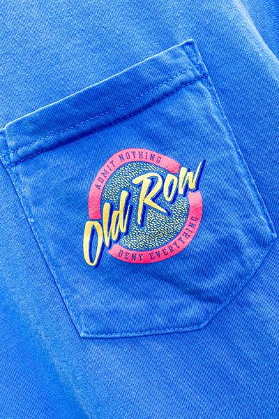 Old Row Circle Logo Pocket Tee - Royal Caribbean