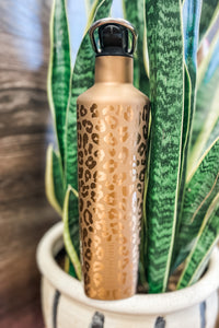Brumate Gold Leopard Rehydration Bottle