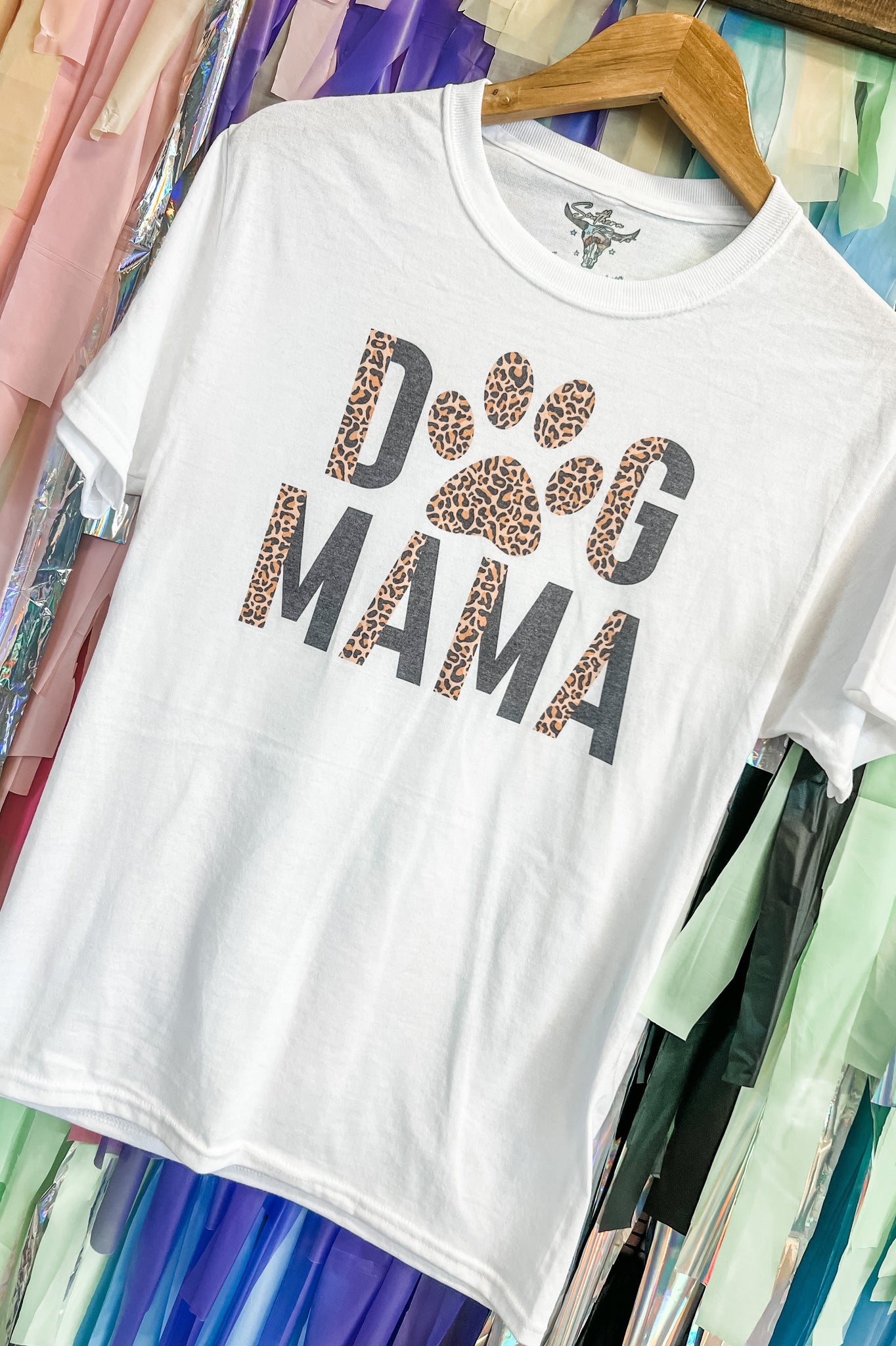Dog Mama Leopard Graphic Tee